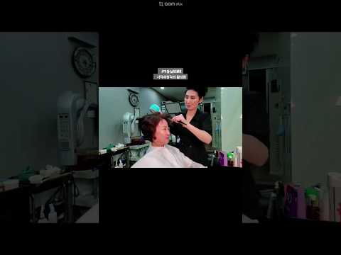 #미용실ASMR 시각과청각의 활성화 #상고컷트 60대 어머니 높은상고 각도로 다듬기~#Hair salon ASMR visual and hearing activation