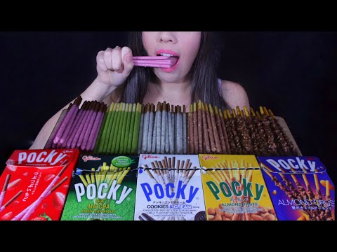 ASMR COMENDO POCKY MUKBANG - Sons Crocantes (Eating sounds)