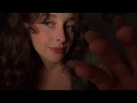 ASMR tingliest mouth sounds and inaudible whispers with gentle lens taps