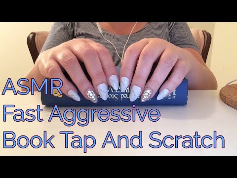 ASMR Fast Aggressive Book Tap And Scratch