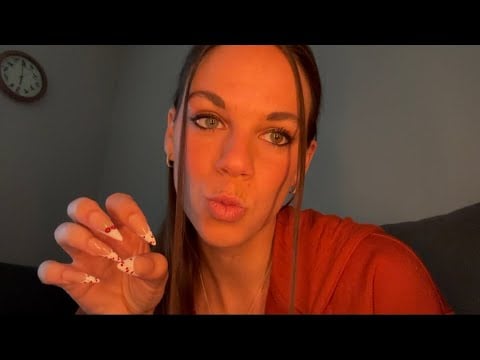 ASMR helping you relax (touching your face + hand movements) 