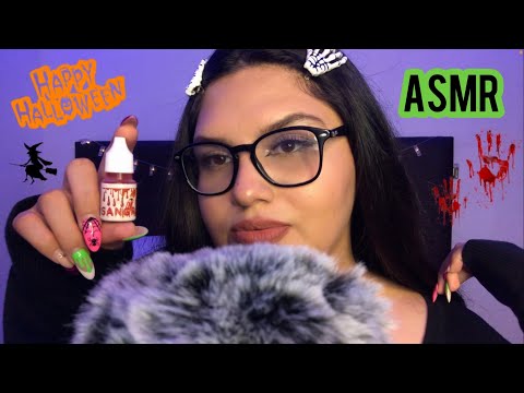 ASMR 🎃 ROLEPLAY ANTIPÁTICA TE MAQUILLA PARA HALLOWEEN 🔮👻 [MOUTH SOUNDS & SUSURROS]