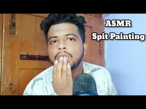 ASMR Fast And Aggressive Spit Painting 👅