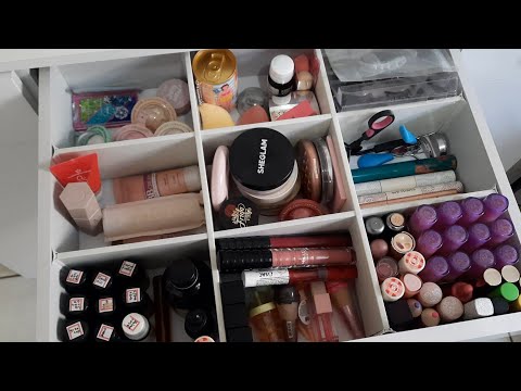 ASMR + 1H Oganizando e Limpando Minha Penteadeira 🪞💄