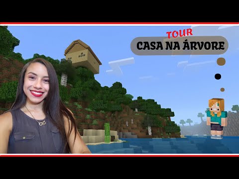 (ASMR PORTUGUÊS) TOUR na Minha MINI CASA na Árvore *no Minecraft*