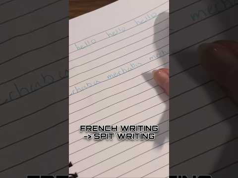 ASMR FRENCH WRITING #asmr #shorts #asmrshorts