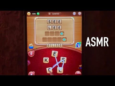 😴 iPad ASMR - Word Connect puzzles  - writing sounds - whispering