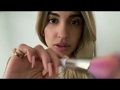 ASMR Kisses, Positive Affirmations, Motivation, Tongue Clicks (Whispered w/ Face / Camera Brushing)