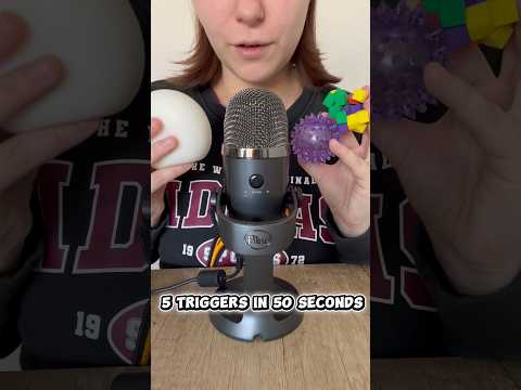 5 Triggers in 50 Seconds 🎧 #triggersforsleep #relax #asmr #asmrsounds #relaxing #fastasmr