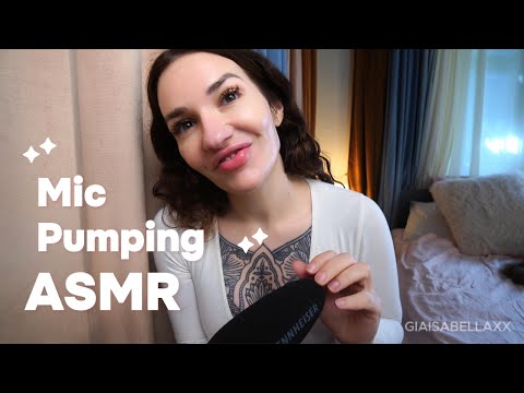 ASMR Mic Pumping Fast and Slow {pumping, swirling, scratching}