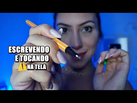 ASMR TOCANDO NA TELA e ESCREVENDO NO SEU ROSTO (vídeo arrepiante)