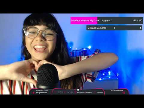 ASMR LIVE: GATILHOS COM O BLUE YETI PARA VOCÊ DORMIR!