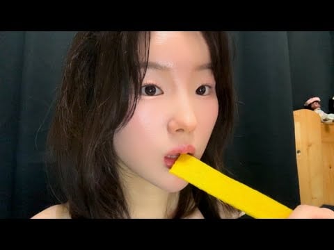 옥수수🌽 쫀득이 리얼 이팅 사운드 ASMR (No Talking) | Chewy Korean Candy, Satisfying Mouth Sounds