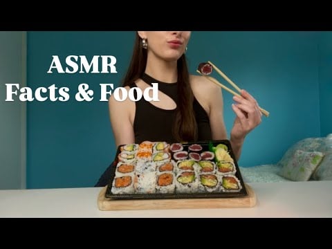 ASMR Ocean Facts & Sushi Eating 🍣