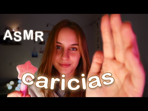 ASMR ⭐ Te toco la carita con Mouth sounds y sonidos Reales | mouth sounds & visuals