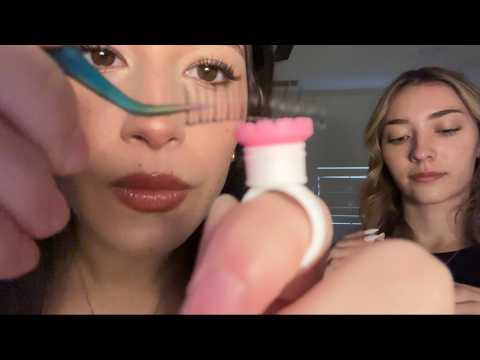 doing ur lash extensions (asmr)