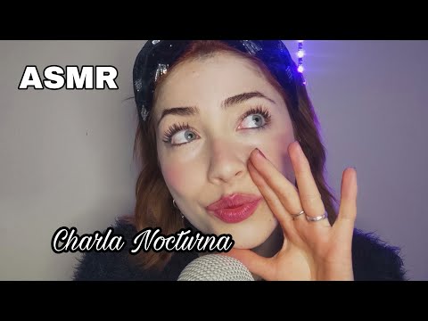 ASMR Charla Nocturna con sonido de chimenea de fondo