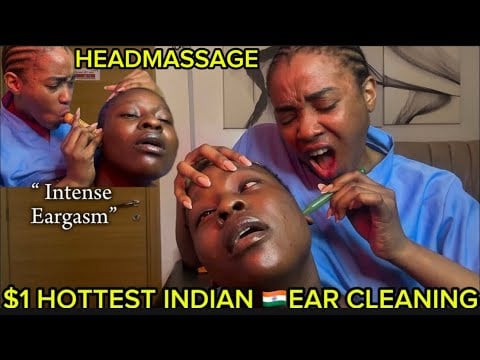  ASMR✨INDOOR STREET INDIAN🇮🇳HEAD& EAR INTENSE MASSAGE,SPITPAINT THAT SENT VICKY TO ANOTHER DIMENSION