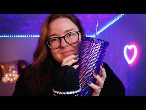 ASMR Hand movements/Mouth sounds ♥ Gloves & Tapping