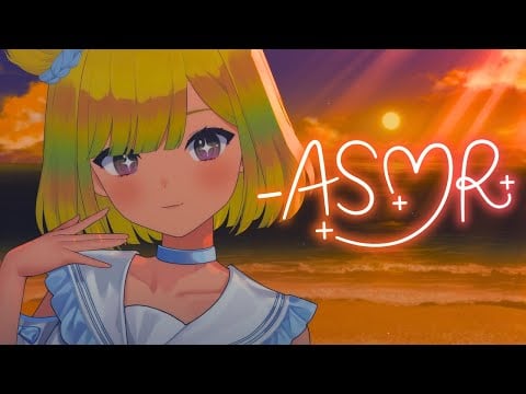 【ASMR】calm ocean waves and gentle sounds for sleep | minimal talking |  *☆ sleep aid *☆ 【EN/日本語】