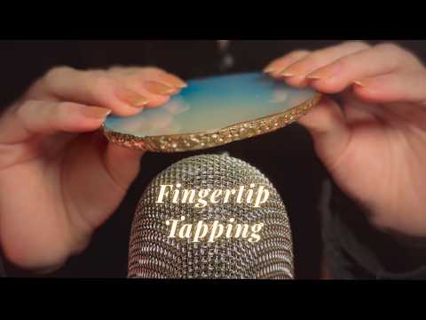 ASMR Fingertip Tapping🤍 No Nails, Just Soft Tingles🪽(with BGM)