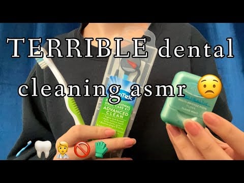 unprofessional teeth cleaning asmr || lofi asmr