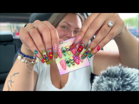 asmr/ new NAILS unboxing + application 💅🏼 (Lizzie McGuire + Polly Pocket!!)🌸✨