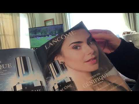 ASMR; flipping through Vogue and Bon Appetit magazines - whispered commentary
