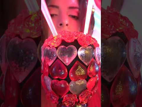 Heart Charm Mic ASMR 💖 Light-Up Chopsticks + Under water Sound Tingles ✨