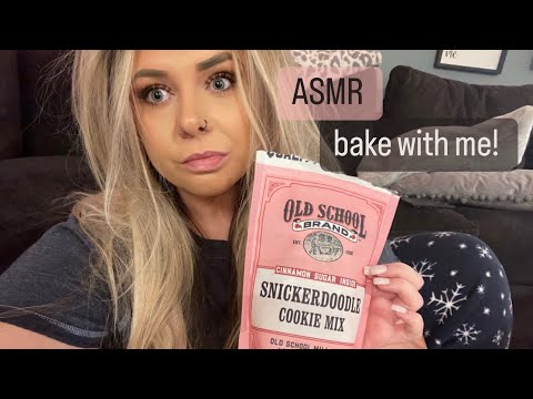 ASMR Bake With Me! 🍪🧈 whispered voiceover, mouth sounds, tapping.