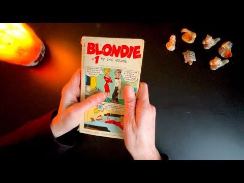 Soft Spoken ASMR ~ Reading a Vintage Comic Strip Book for Relaxation