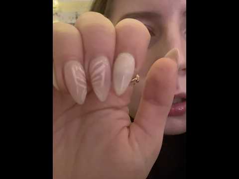 New nails 🦋 #asmr #acrylicnails