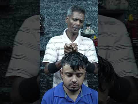 Old School ASMR Fast Head Massage With Neck Cracking #shorts
