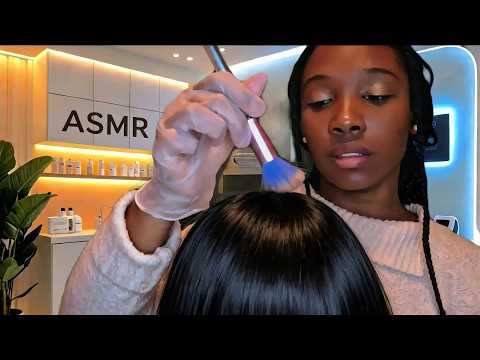 ASMR - Clínica Spa do Couro Cabeludo💆 | Testando sua Sensibilidade - Com sons de Luvas🧤✨