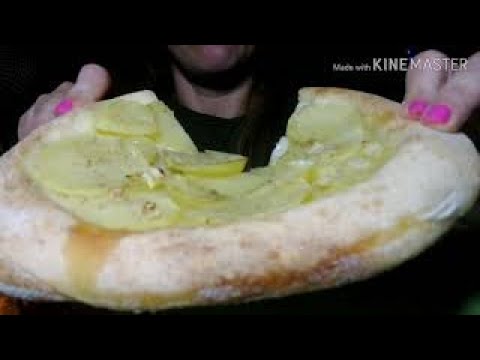 ASMR ita 🍕 PIZZA ITALIANA fatta in casa 👩‍🍳 #mukbang #eatingsounds