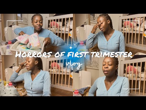VLOG Worst time of my life | HORRORS of First trimester🤰🏾| couldn’t go to hospital |life in europe