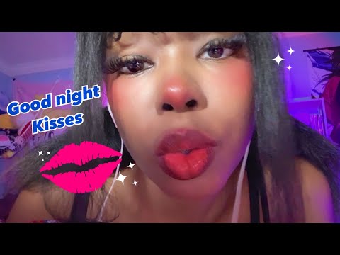 ASMR Kiss You to Sleep 💋💤|Camera Kisses, Mic Kisses, Loving Affirmations
