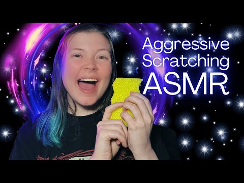ASMR Aggressive Scratching | Mouth Sounds & Whispers