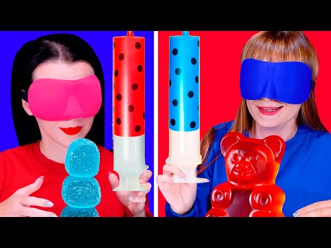 Red and Blue Candy ASMR Mukbang: Sweet Sensations Unleashed! 🍬🎉 Best Compilation