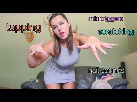 asmr- random aggressive triggers 💖 long nails 💖