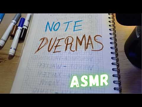 ASMR pero No puedes ir a dormir💤 hasta que escriba tu nombre  asmr español