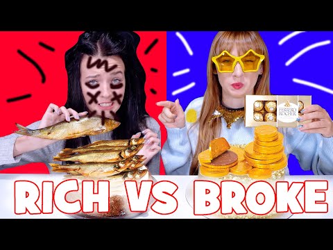 ASMR Rich Cake VS Broke Cake Decoration Food Challenge