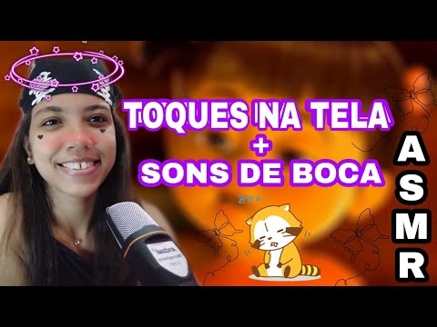 ASMR - TOQUES NA TELA E SONS DE BOCA 👄