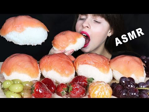 ASMR GIANT SALMON NIGIRI MUKBANG & TANGHULU (Crackling & Juicy EATING SOUNDS) No Talking 먹방