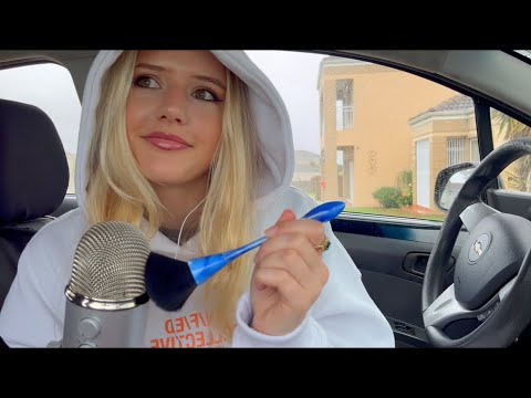 ASMR🤍 in my car [lots of triggers]