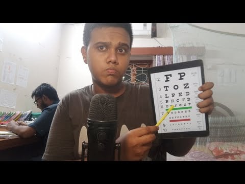 1 MINUTE ASMR FAST EYE EXAM