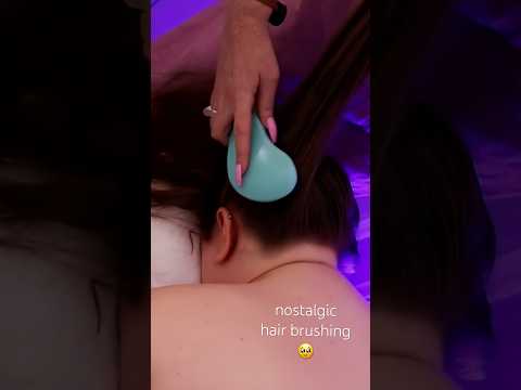 can u relate? 🥹 (click link for FULL VID!) #asmrhairbrushing #asmrmassage #triggersforsleep