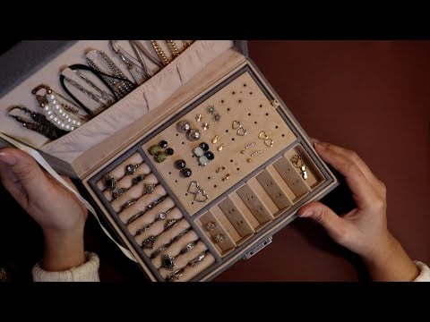 ASMR Organizando meu 3° porta joias | Sussurros 