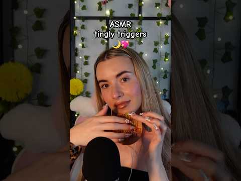 ASMR which trigger is the tingliest? 💖 #asmrsounds #asmrmicsounds