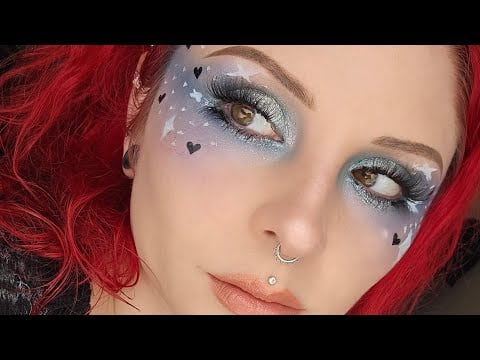 ASMR Medusa Makeup Try On and Review
